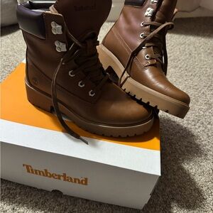 Timberland Rust Full Grain Leather Boots